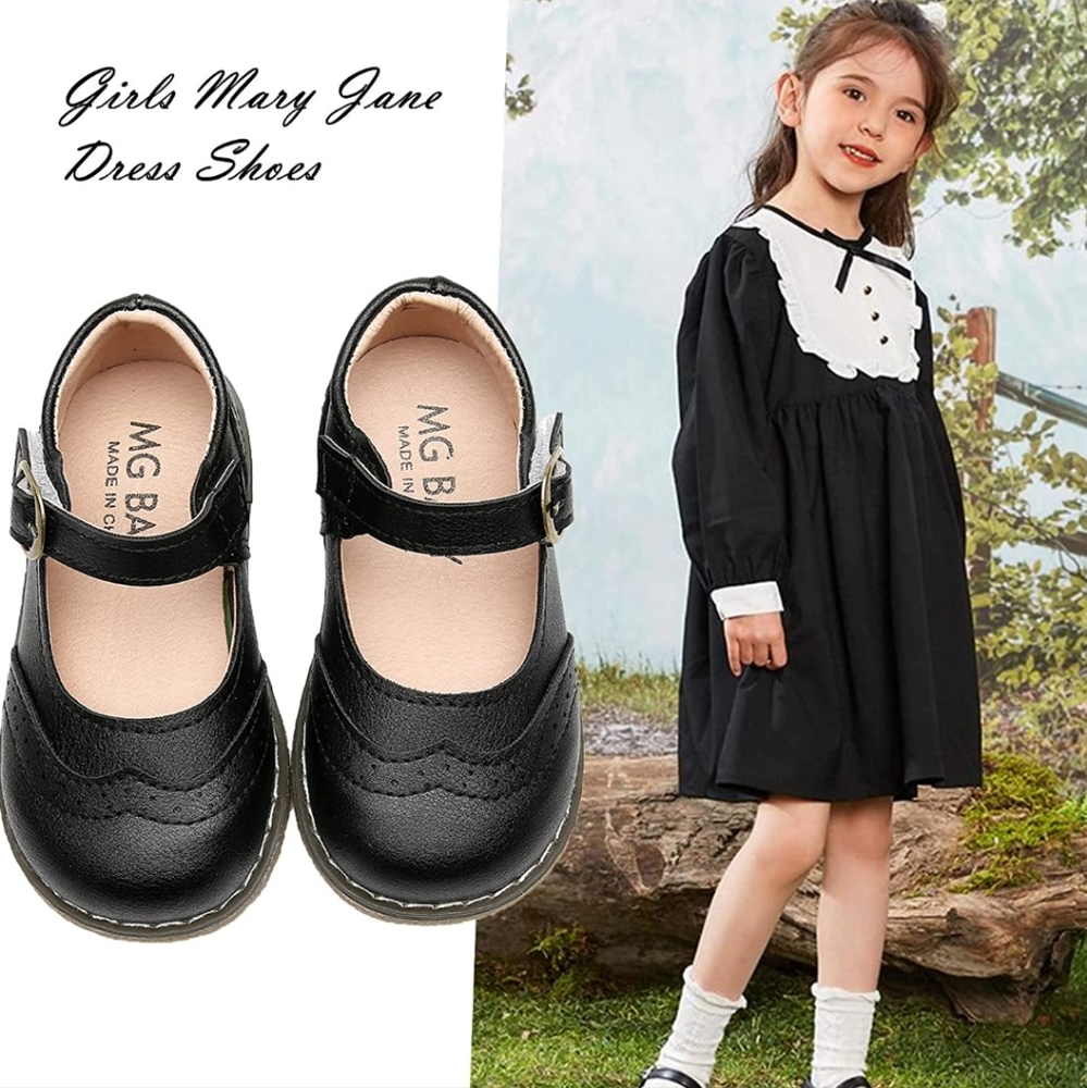 🍂 Toddler Girl Shoes MARY JANES size 6 Black